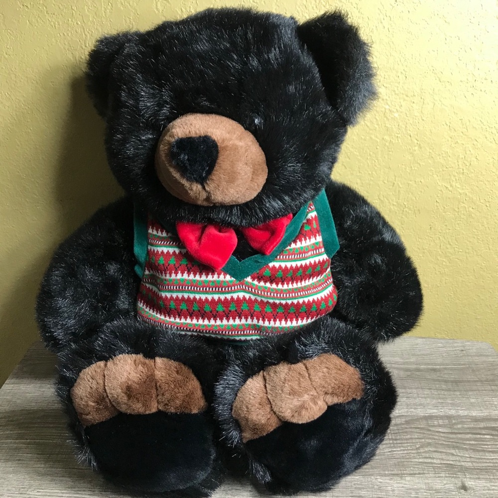 ❤️❤️Vintage The JCPenney Collection Black Teddy Bear